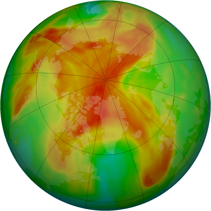 Arctic ozone map for 26 April 2012